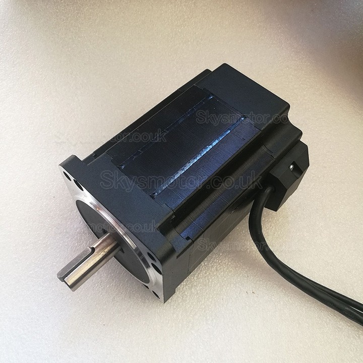 850W 24V Brushless DC Motor OK86BLS130-430 270Ncm 3500RPM 3 Phase 86X86mm Keyway